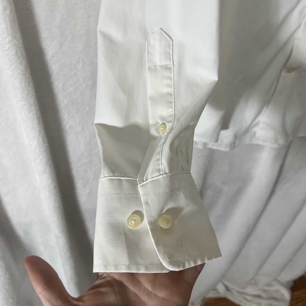 Peter Millar Summer Comfort Performance Button Down Shirt White Nationals - XL - Picture 6 of 16